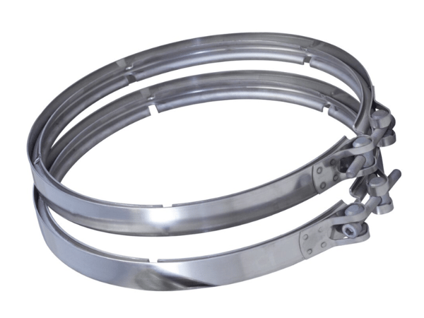 Slide images of Dinex Exhaust Clamp for Cummins & Paccar