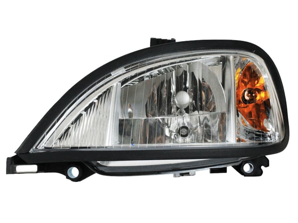 Slide images of KAMP Left Hand Head Lamp for Several Freightliner Columbia and M2 Models