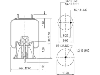 Slide images of KAMP Air Spring for Watson & Chalin AS0001 & Hendrickson INTRAAX Suspension Models